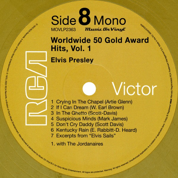LP Worldwide 50 Gold Award Hits Vol 1 Music On Vinyl Mov 2363
