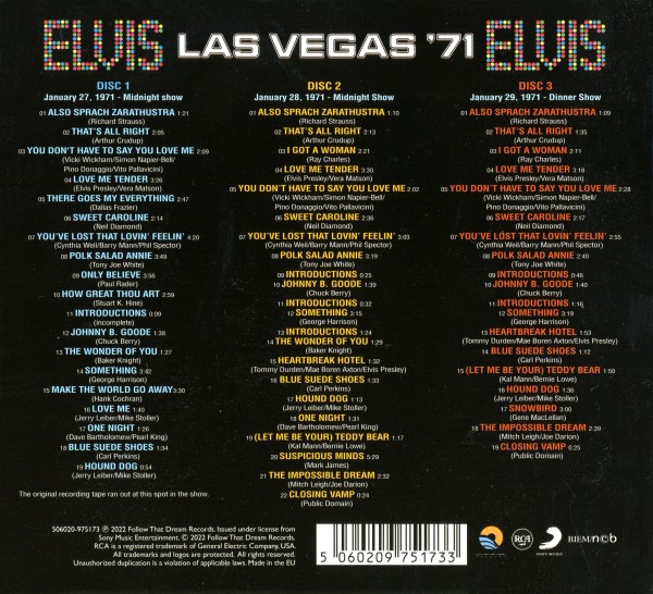 CD Las Vegas '71 FTD 506020-975173