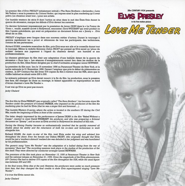 LP CD Love Me Tender  The Alternative Album Pack Collector  Big Beat Records BBR 2-00054-1