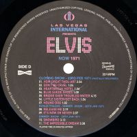 LP Las Vegas International Presents Elvis Now 1971 MRS MRV 400001071