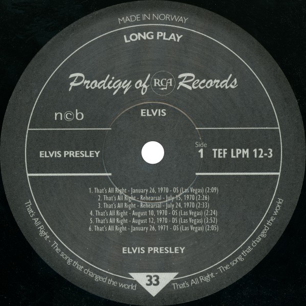 LP-EP Box That's All Right The Song That Changed The World World Records 9788293678182