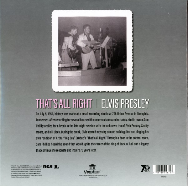 Maxi 45 RPM That's All Right RCA Legacy 19658891371 