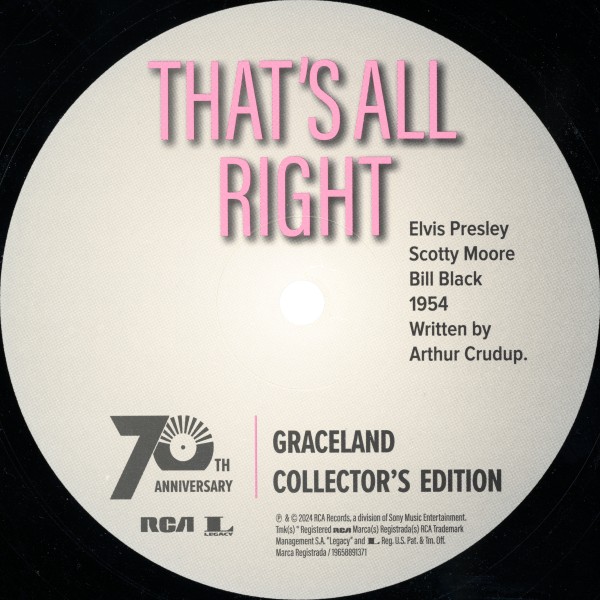 Maxi 45 RPM That's All Right RCA Legacy 19658891371 
