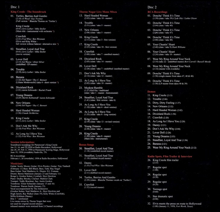LP CD Book The Making Of King Creole FTD 506020-975192