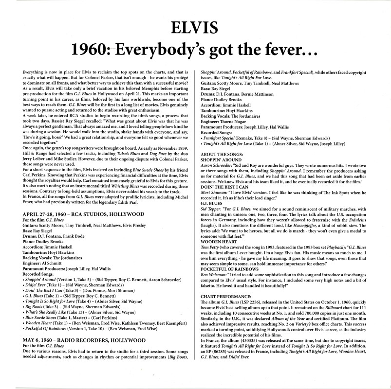 LP 1960 Everybody's Got The Fever... VPI 783850