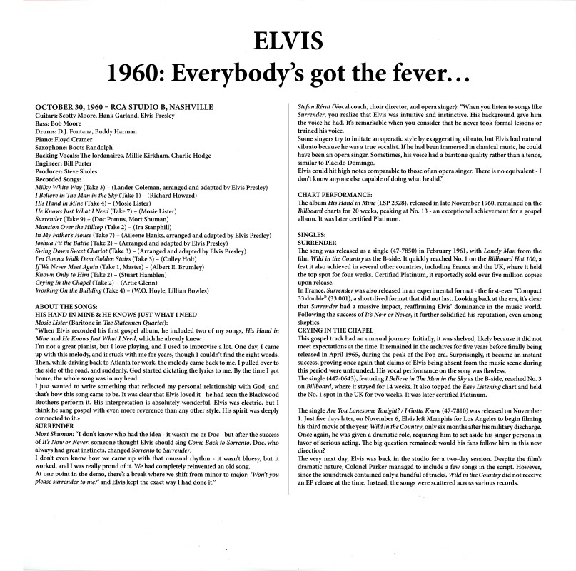 LP 1960 Everybody's Got The Fever... VPI 783850