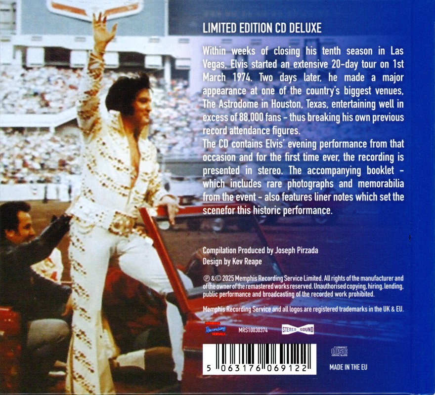 CD Live At The Houston Astrodrome 1974 MRS MRS10030374