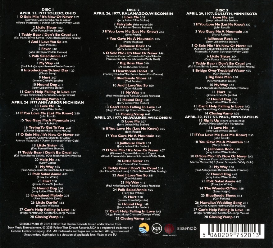 CD The Last Tours Volume 3 FTD 506020 9752013