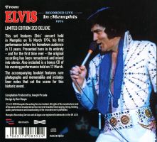 CD From Elvis Recorded Live In Memphis 1974 MRS MRS10160374